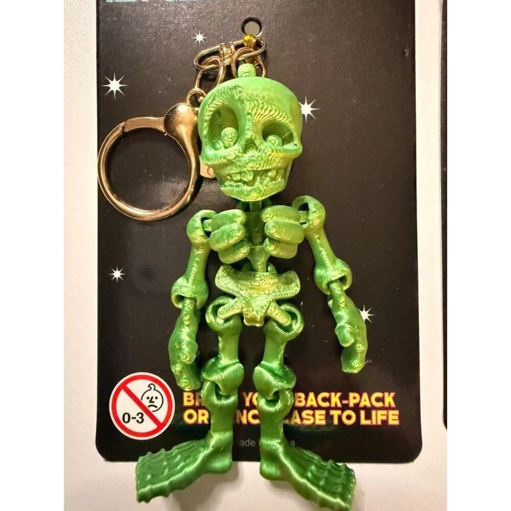 12pc 3D Skeleton Keychain Lot โ Halloween Reseller Bundle - Picture 2 of 9